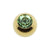 Surgical Steel Jewelled Threaded Ball Peridot