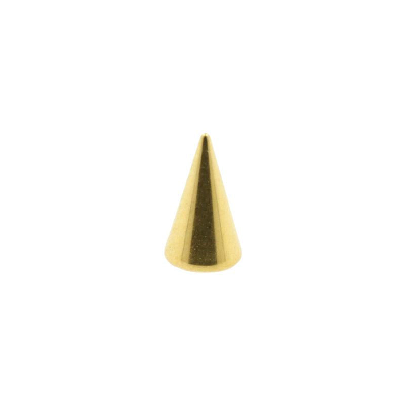 Surgical Steel Threaded spike  Gold