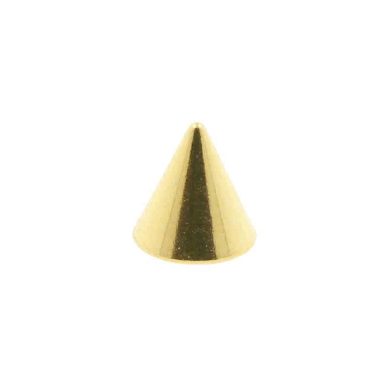 Surgical Steel Threaded spike  Gold