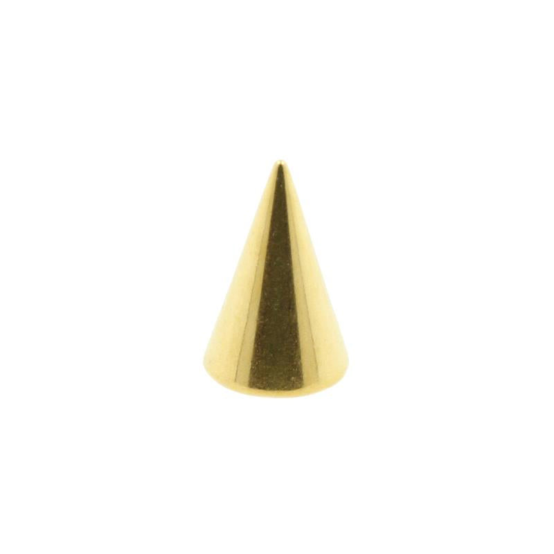 Surgical Steel Threaded spike  Gold