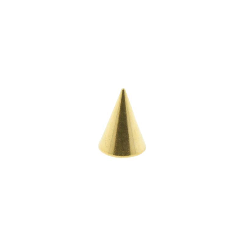 Surgical Steel Threaded spike Gold