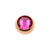 Surgical Steel Jewelled Threaded Ball Fuchsia