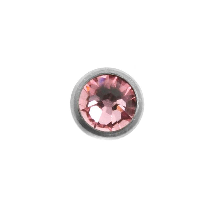 Titanium Jewelled Disc Rose