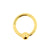 Surgical Steel Ball Closure Click Ring Gold