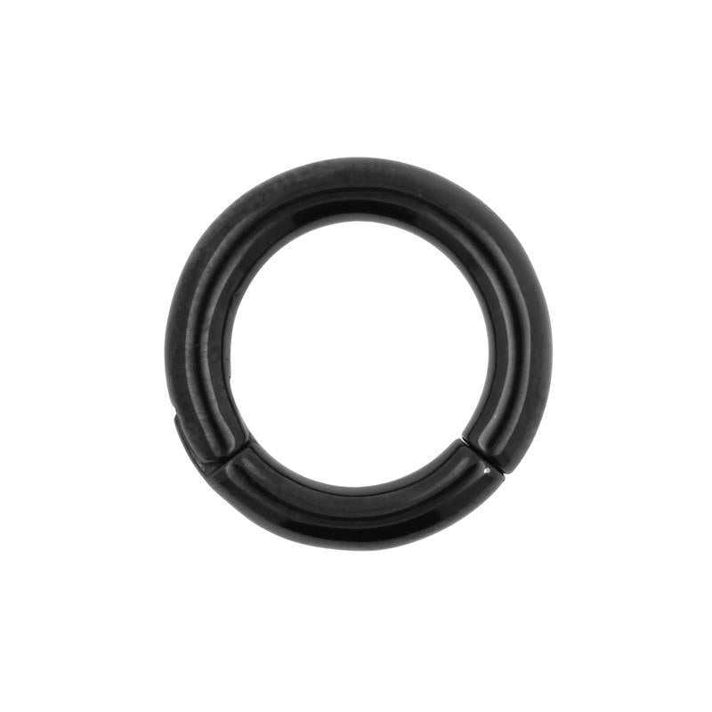 Surgical Steel Click Ring Black