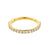 18 Karat Gold Click Ring Set With Zirconia Clear