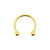 Surgical Steel Circular Barbell Gold