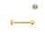 Chirurgisch Stalen Nano Barbell Met 3mm Kristal Clear