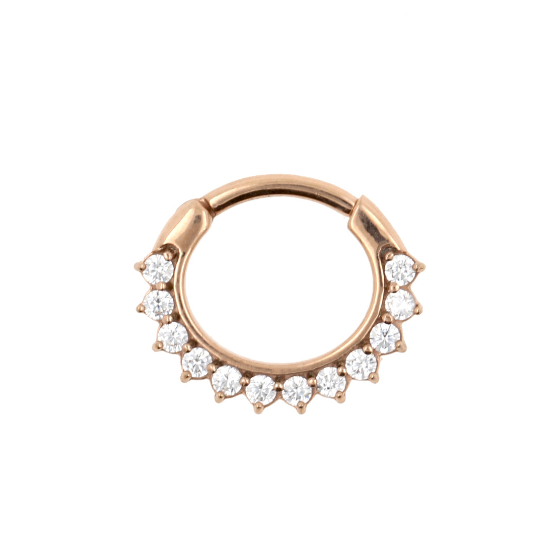 Chirurgisch Stalen Zirkonia Sunflower Ring Clear