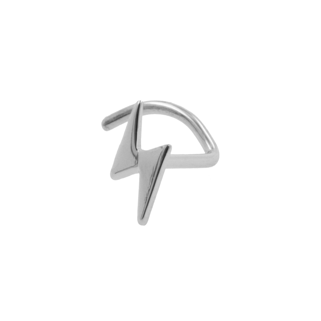 Titanium Neuspiercing Met Flash Zilver