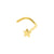 Titanium Neuspiercing Met Ster Goud