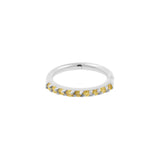 18 Karat Weißgold Nasen-Click-Ring mit Diamanten