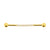 Chirurgisch Stalen Industrial Barbell Met Zirkonia Goud