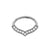 Chirurgisch Stalen Daith Clicker - Zirkonia Drop Zilver