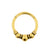 Chirurgisch Stalen Vintage Style Ring Goud