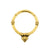 Chirurgisch Stalen Vintage Style Ring Goud