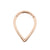 Surgical Steel Droplet clicker Rose Gold