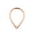 Chirurgisch Stalen Droplet clicker Rose Goud