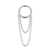 Chirurgisch Stalen Click Ring Met Ketting Zilver