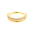 Surgical Steel Double Click Ring - Zirconia Gold