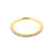 Surgical Steel Click Ring With Zirkonia Gold