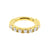 Chirurgisch Stalen Ovale Clickring Met Zirkonia Voor Rookpiercings Clear