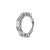 Nikkelvrij Staal Click Ring - Zirkonia Dots Zilver