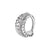 Nikkelvrij Staal Click Ring - Zirkonia Vine Zilver