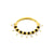 Chirurgisch Stalen Daith Clicker - Zirkonia Vintage Dots Goud