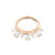 Chirurgisch Stalen Daith Clicker - Rectangle Crown Rose Goud