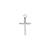 Chirurgisch Staal Click Ring Bedel - Cross Small