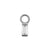 Chirurgisch Stalen Click Ring Bedel - Rectangle Zilver
