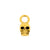 Chirurgisch Stalen Click Ring Bedel - Skull Goud