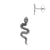 Chirurgisch Stalen Oorstekers - Snake Zilver