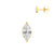 Chirurgisch Stalen Oorstekers - Zirkonia Princess Goud