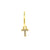 925 Zilver Alfabet Letter Oorbel - T Goud