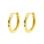 925 Zilver Oorringen - Ring Organisch - Goud
