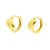 925 Zilver Oorringen - Twist - Goud