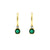 925 Silver Ear Hoops - Jewel Gold