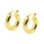 925 Zilver Oorringen - Smooth Ring Goud