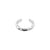 925 Zilver Oor Cuff - Organic Ring Zilver