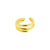 925 Zilver Oor Cuff - Spring - Goud