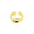 925 Zilver Oor Cuff - Organic - Goud