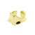 925 Zilver Oor Cuff - Organic Twist - Goud
