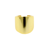 925 Zilver Oor Cuff - Large Bangle - Goud