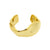 925 Silver Ear Cuff - Organic Band - Gold