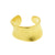 925 Silver Ear Cuff - Concave Band - Gold