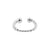 925 Silver Slip-On Cuff Ring - Twisted Silver