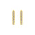 925 Zilver Oorhangers - Stacked Zirkonia Goud