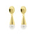 925 Silver Earstud Hangers - Pearl Cone Gold